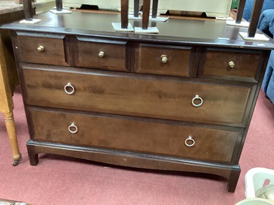 Lot 1507 - Stag Chest of Four Short and Two Long Drawers,...