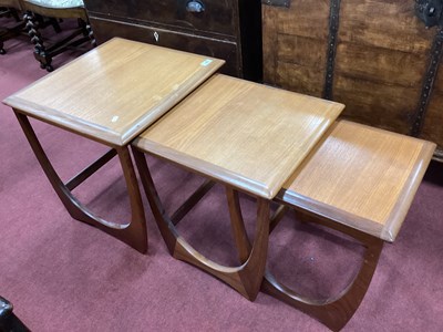 Lot 1552 - G Plan Nest of Three Teak Coffee Tables, with '...