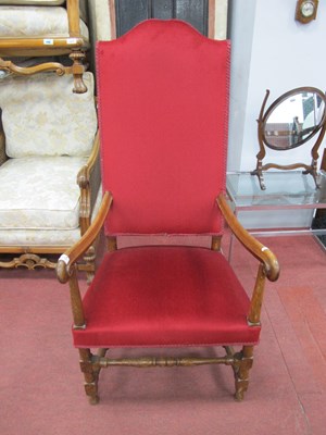 Lot 1475 - Early XX Century Mahogany Throne Style Chair,...