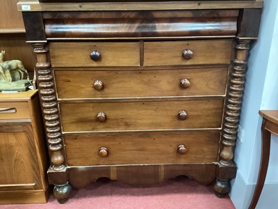 Lot 1550 - XIX Century Mahogany Straight Front Chest, of...