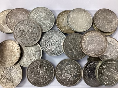 Lot 477 - Collection Of GB Pre 1947 Silver Half Crowns,...