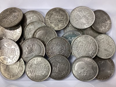 Lot 441 - Collection Of GB Pre 1947 Silver Half Crowns,...