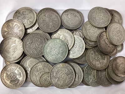 Lot 467 - GB Pre 1947 Silver Coinage, Half Crowns,...