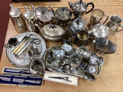 Lot 138 - Assorted Plated Ware, including a hallmarked...