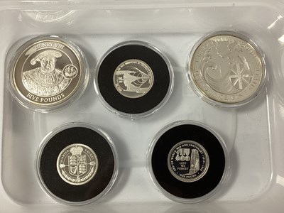 Lot 466 - Five Silver Coins, 2008 1oz Britannia, 2008...