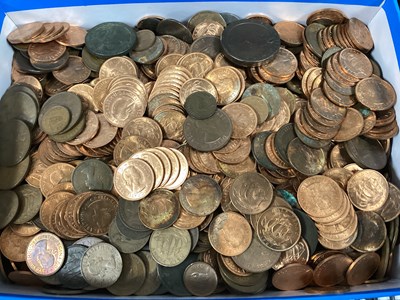 Lot 333 - A Very Large Collection Of GB Pennies, Half...