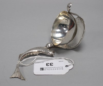 Lot 33 - A Novelty Russian Tea Strainer, the handle...