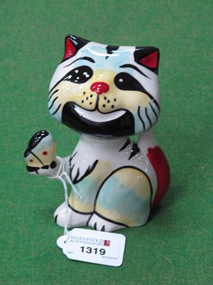 Lot 1319 - Lorna Bailey - Butterfly the Cat, 13cm high.