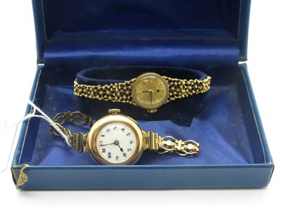 Lot 299 - Tissot; A Vintage 9ct Gold Cased Ladies...