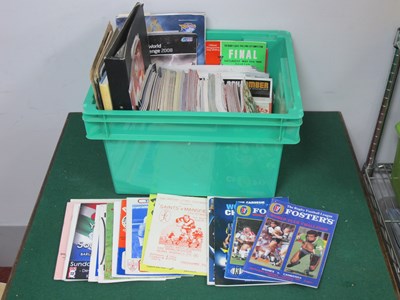 Lot 526 - Rugby League Programmes, including World Club...