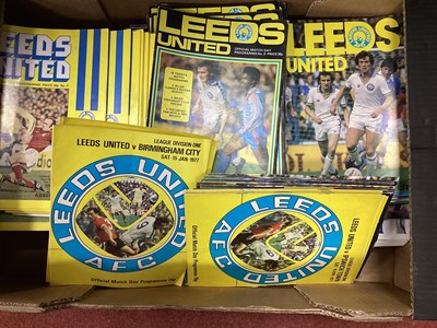 Lot 844 - Leeds United Home Programmes 1976 -7 to 97 - 8,...