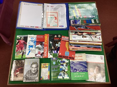 Lot 752 - England and Other Big Match Programmes, Euro...