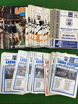 Lot 914 - Leeds United Home Programmes 1967 - 75,...