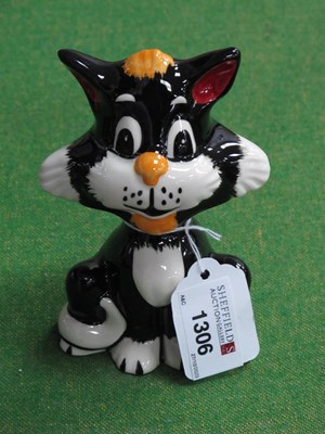 Lot 1306 - Lorna Bailey - Inky the Cat, 13.5cm high.