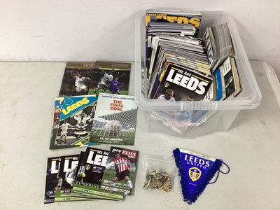 Lot 476 - Leeds United Programmes, mainly 2000's, books,...