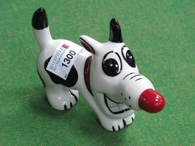 Lot 1300 - Lorna Bailey - Dashey the Dog, 14.5cm long.