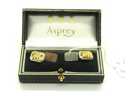 Lot 269 - Asprey London; A Pair of Hallmarked Silver...