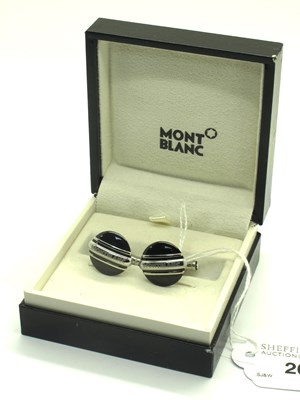 Lot 268 - Mont Blanc; A Pair of Sartorial Cufflinks,...