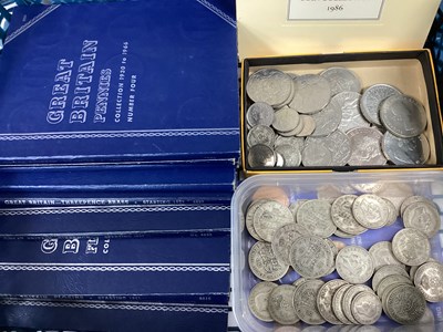 Lot 320 - Collection Of GB Pre 1947 Silver Coins, Half...