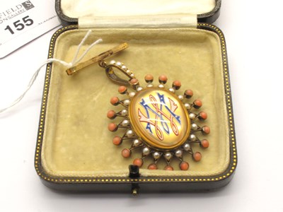 Lot 155 - A XIX Century Essex Crystal Style Oval Locket...