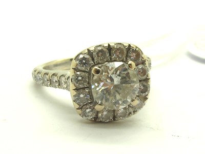 Lot 194 - Neil Lane; A Modern 14ct White Gold Diamond...