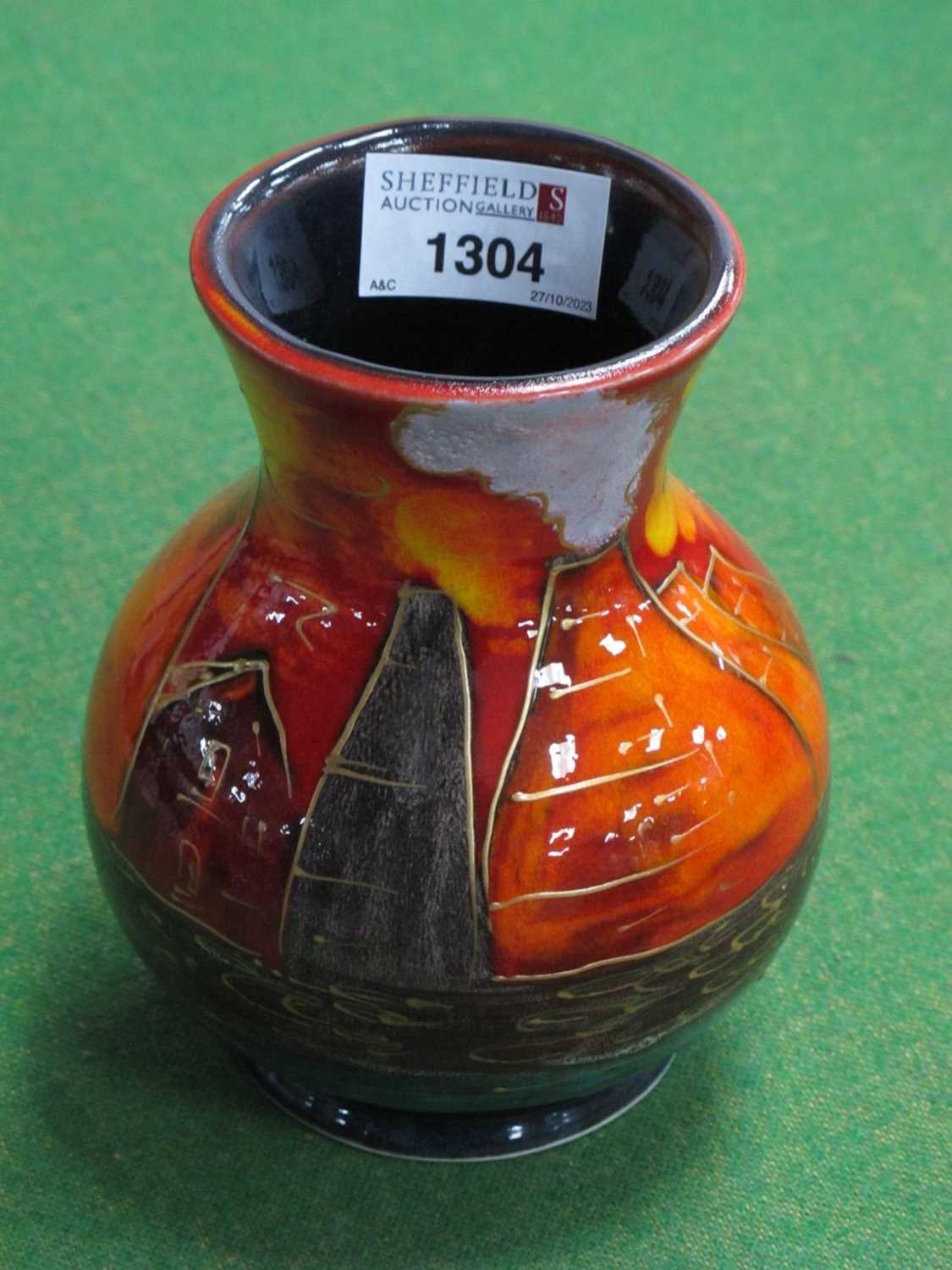 Lot 1304 - Anita Harris 'Potteries Past' Trojan Vase,...