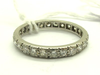 Lot 224 - A Vintage Dainty Diamond Set Eternity Band,...