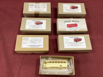 Lot 788 - Seven 4mm Scale Resin and White Metal Bus kits...