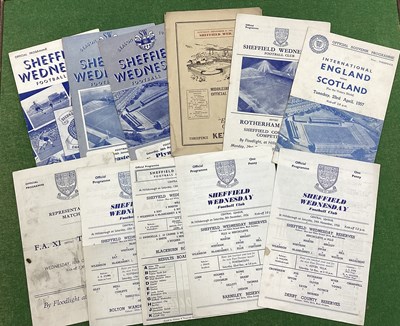 Lot 910 - Sheffield Wednesday Programmes, 53-4 away at...