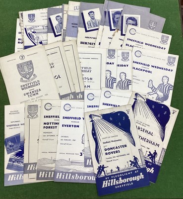 Lot 903 - Sheffield Wednesday Home Programmes 1958-9 -...