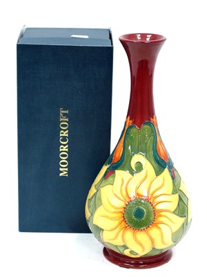 Lot 1038 - A Modern Moorcroft Pottery Vase, of pear shape...