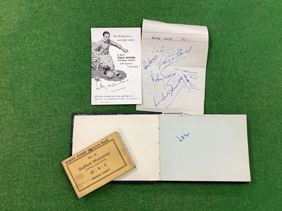 Lot 907 - Autographs - Tom Finney. McEvoy, Staniforth,...