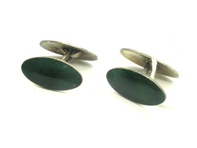 Lot 272 - Bernhard Hertz; A Pair of Danish Enamel...