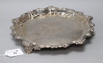 Lot 43 - A Georgian Hallmarked Silver Waiter, (marks...