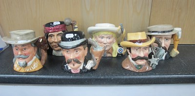 Lot 1190 - Royal Doulton 'The Wild West' Character Jugs, '...