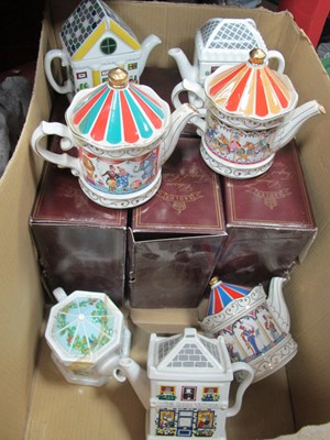 Lot 1036 - Sadler Novelty Teapots (x 9), six by Wade, six...