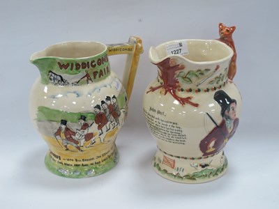 Lot 1227 - Devon Fieldings Musical Jugs, 'John Peel' and '...