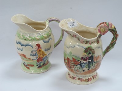 Lot 1205 - Devon Fieldings Musical Jugs, 'On Ilkla Moor...