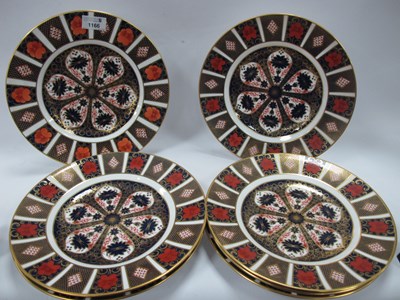 Lot 1166 - Royal Crown Derby 1128 Imari Pattern Plates,...