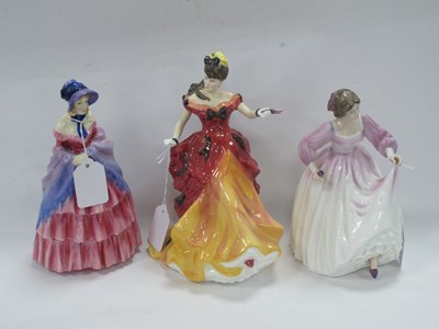 Lot 1247 - Royal Doulton Figures, 'A Victorian Lady',...