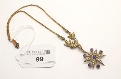 Lot 99 - A Highly Decorative Edwardian Seed Pearl and...