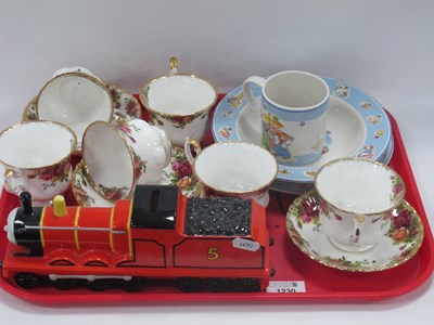 Lot 1230 - Royal Albert 'Old County Roses' Six Cups and...