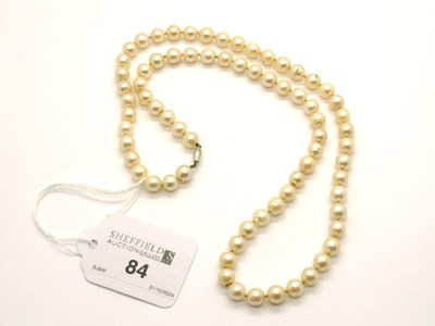 Lot 84 - A Single Strand Pearl Bead Necklace, of...