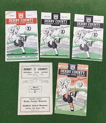 Lot 945 - Derby County Reserves Programmes 48-9 v....