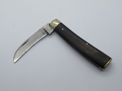 Lot 112 - Brass flat bottom pruner, slater made in...