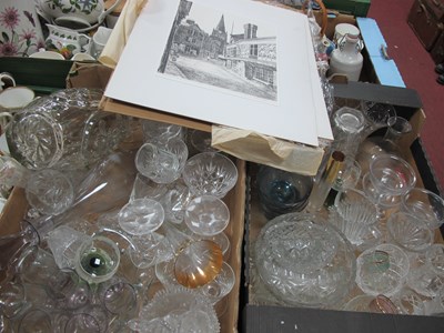 Lot 1119 - Decanters, vases, drinking glasses, other...