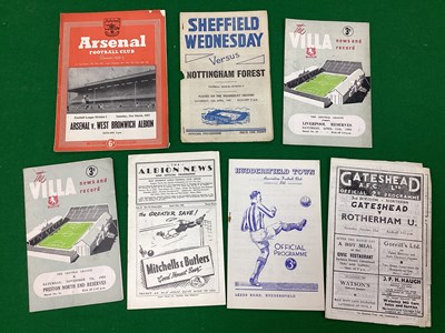 Lot 769 - 1950-1 Gateshead v. Rotherham Programme,...