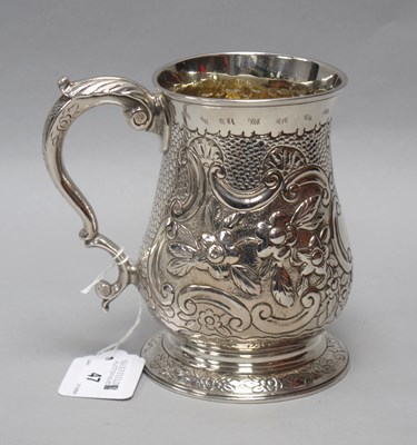 Lot 47 - A Heavy Georgian Hallmarked Silver Mug, (marks...