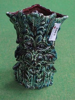 Lot 1302 - Anita Harris 'Green Tree Man' Vase, gold...