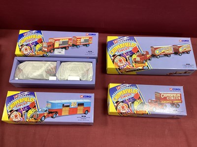 Lot 795 - Four Boxed Corgi Chipperfields Circus Diecast...